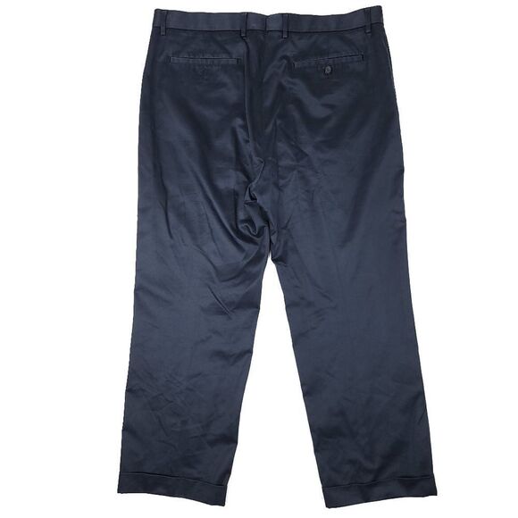 Banana Republic Non-Iron Tailored Slim Fit Dress Pants Mens 36x28 Navy 12" Rise - Picture 7 of 8